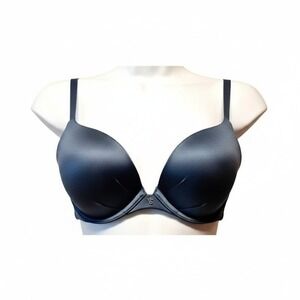 Victorias Secret Fabulous Plunge Padded Underwire‎ Push Up Bra 32C Blue Romance